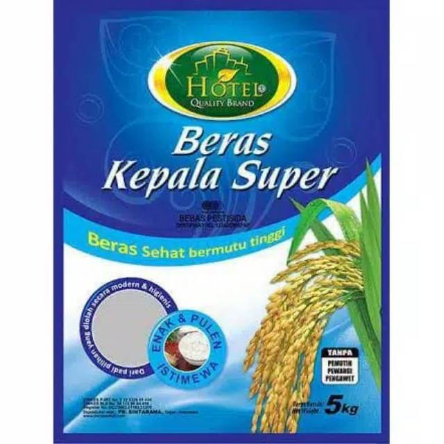 

Kepala Super Beras Organik Hotel 5kg