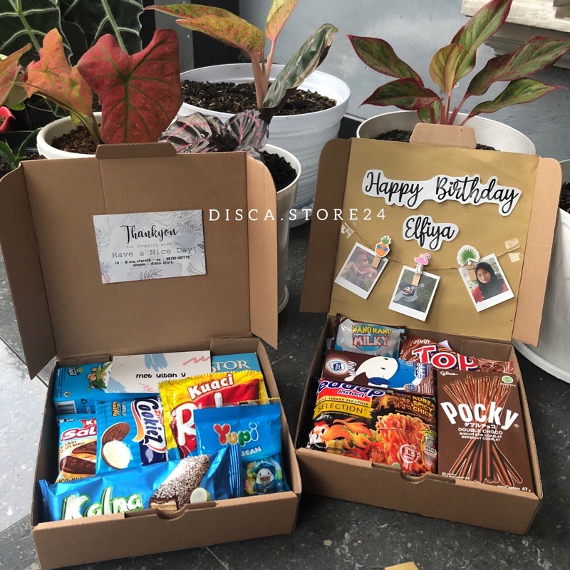 

(GIFTBOX SNACK)Hampers Lebaran / HAMPERS / SNACK BOX UKURAN M