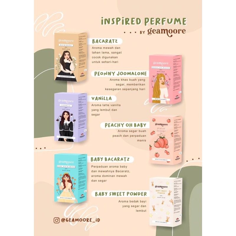 Inspired Parfum / Perfume by Geamoore 30 ml BPOM
