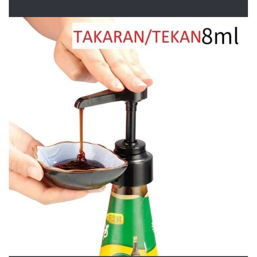 Alat Tekan Botol Saus Kecap Pompa Nozzle Kepala Dispenser Botol Pump GHM