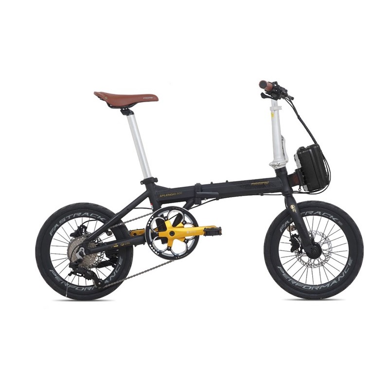 SEPEDA LIPAT PACIFIC SPLENDID 500 16 INCH ALLOY, HYDRAULIC, 9 SPEED, NOIR GOLD