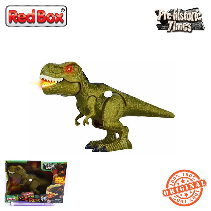 Red Box Toy Pre-Historic Times Walking T-Rex 24372 RedBox Dinosaur Light and Sound Dinosaurus