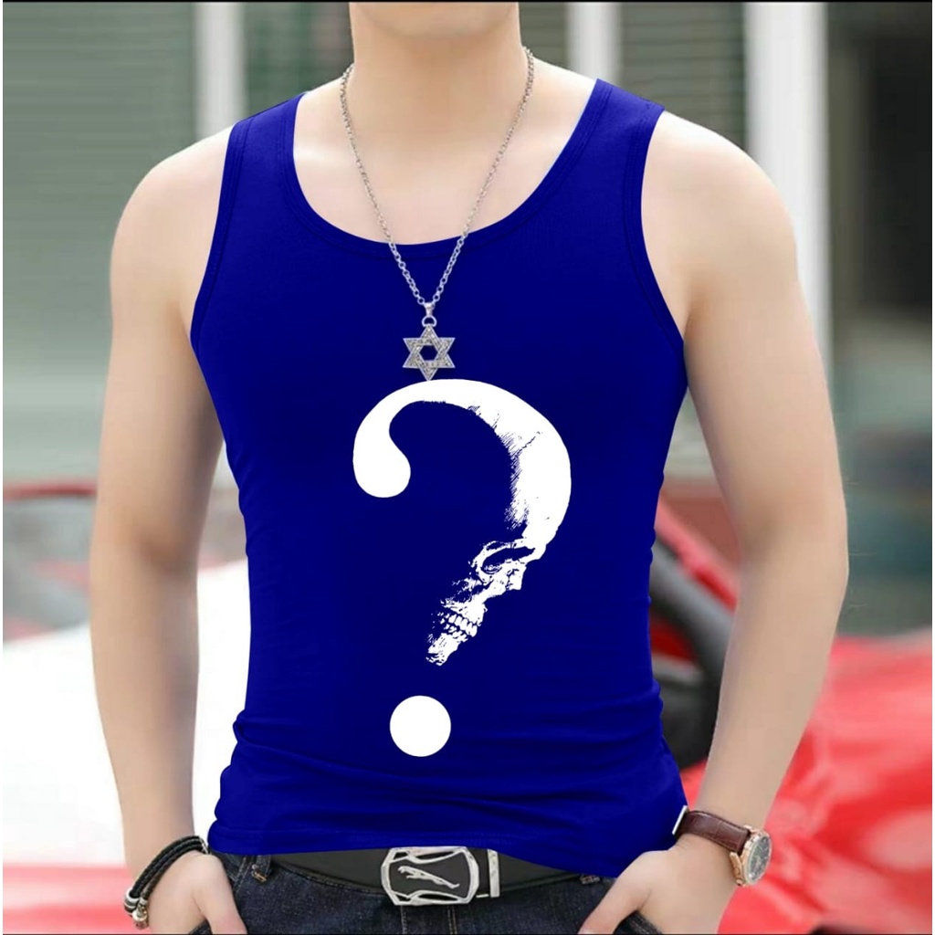 Asgard777 - singlet TANDA TANYA / singlet pria termurah / singlet terlaris / kaos olahraga