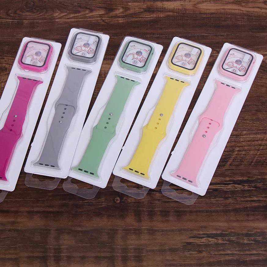 Strap Apple Watch Band &amp; Case 2 in 1 For 38mm 40mm 42mm 44mm