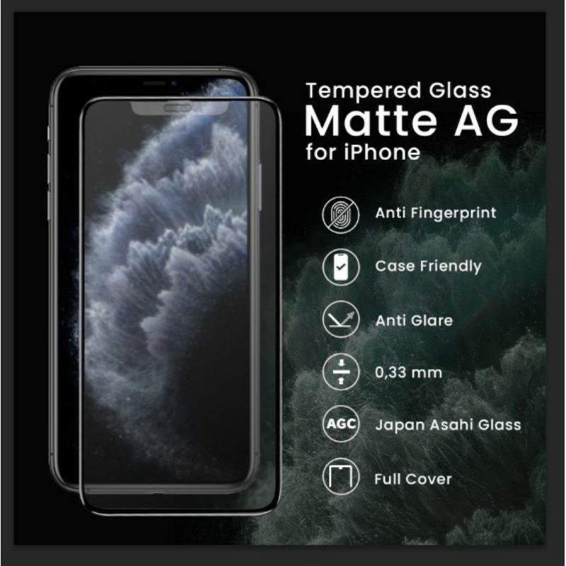 Tempered Glass Gaming Matte iPhone X XS XR XS MAX 11 12 13 Pro Max
