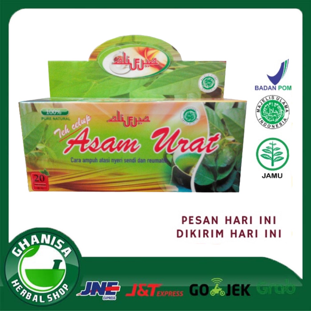

TEH CELUP ASAM URAT ALIFIYA ISI 20 KANTONG|TEH HERBAL ATASI PERMASALAHAN SENDI ASAM URAT| DAUN SALAM