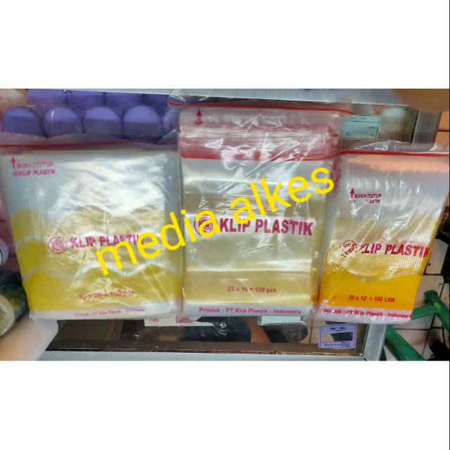 

Plastik klip/klip plastik polos, berbagai ukuran isi 100 LBR