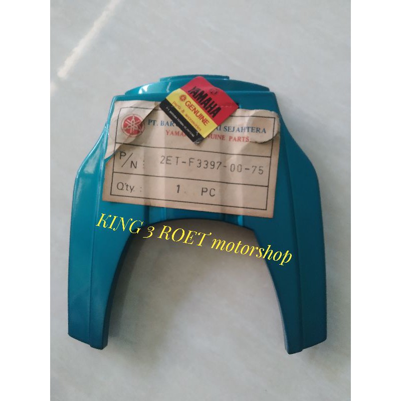 Kumis dasi cover tutup fork depan yamaha v80 robot excellent biru original