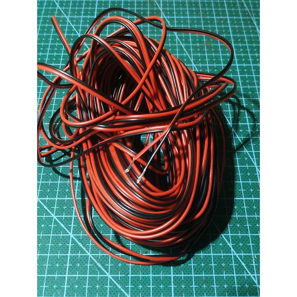 Kabel Serabut Merah Hitam AWG24 harga per meter