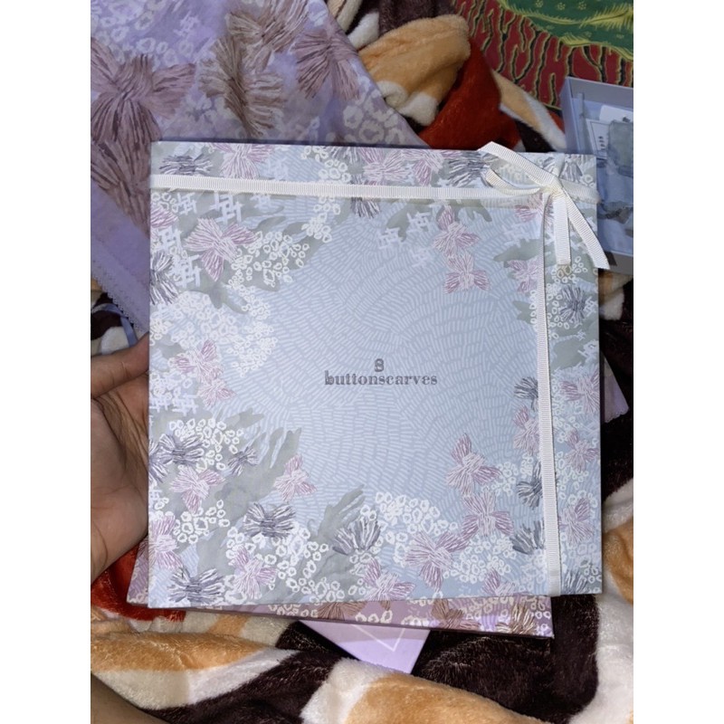 buttonscarves Les Amities Reborn baby blue