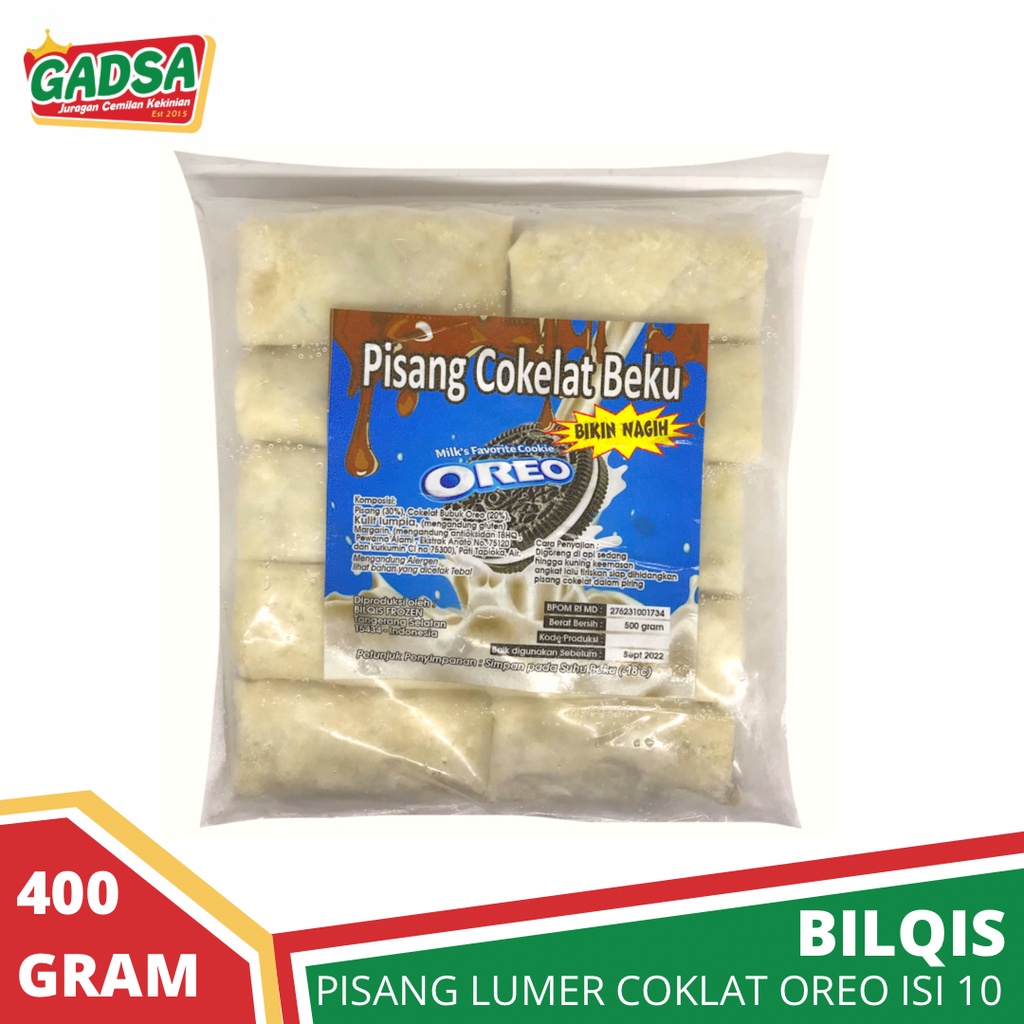 

Pisang Lumer Coklat OREIO isi 10