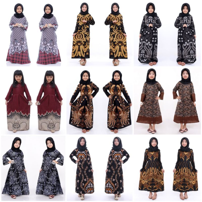 Terbaru Baju Gamis Batik Anak Usia 3 - 12 Thn Masa Kini Dan Trendi Dengan Kualitas Exclusive Yang El