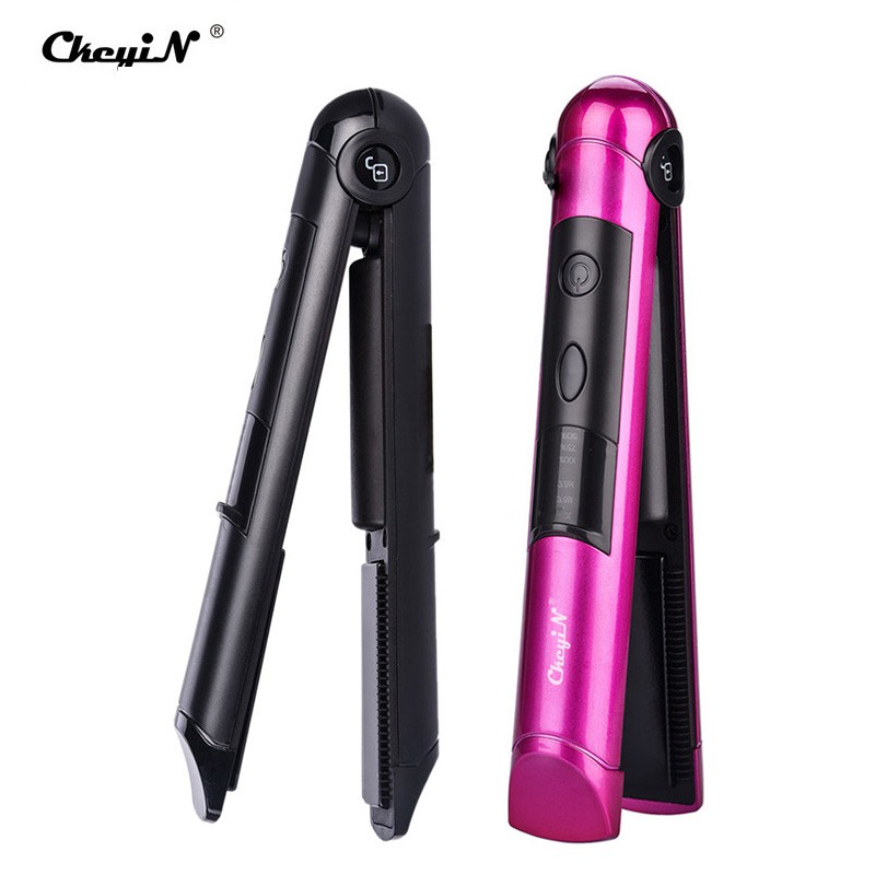 

CkeyiN Catokan Pelurus / Pengeriting Mini dengan Lampu LED, Dapat Diatur