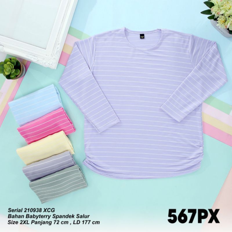 Kaos lemone jumbo atasan lemone jumbo LD 120 kaos lilac