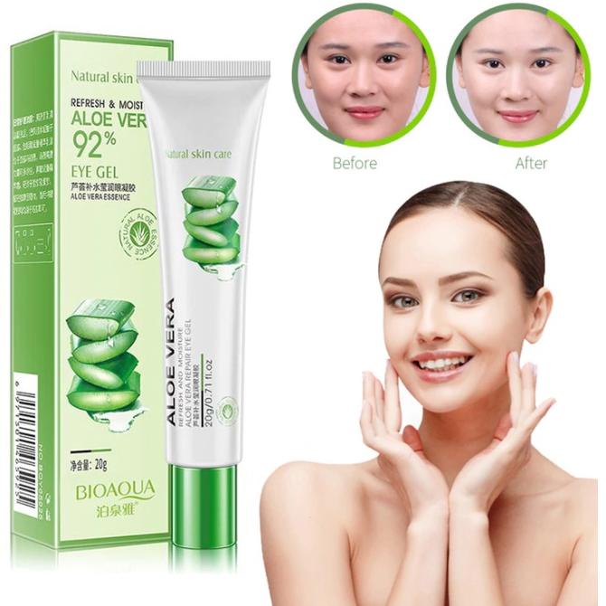 ㍽ Bioaqua Eye Gel Aloe Vera | Anti Keriput Mata, mata panda, menghilangkan kantung mata ↫