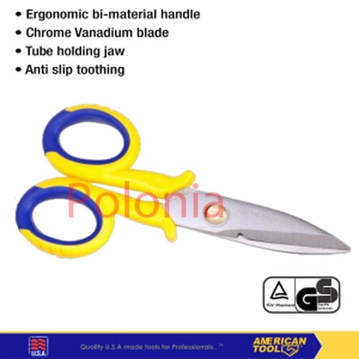 

American tool Gunting Elektrik / Electricians Scissor 8958016