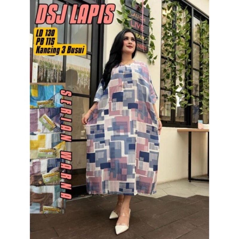 DASTER JUMBOO SOFTY KEKINIAN RAYON LD 120 LENGAN PENDEK BAHAN ADEM BUSUI BUMIL BEST SELLERo-DJ LAPIS