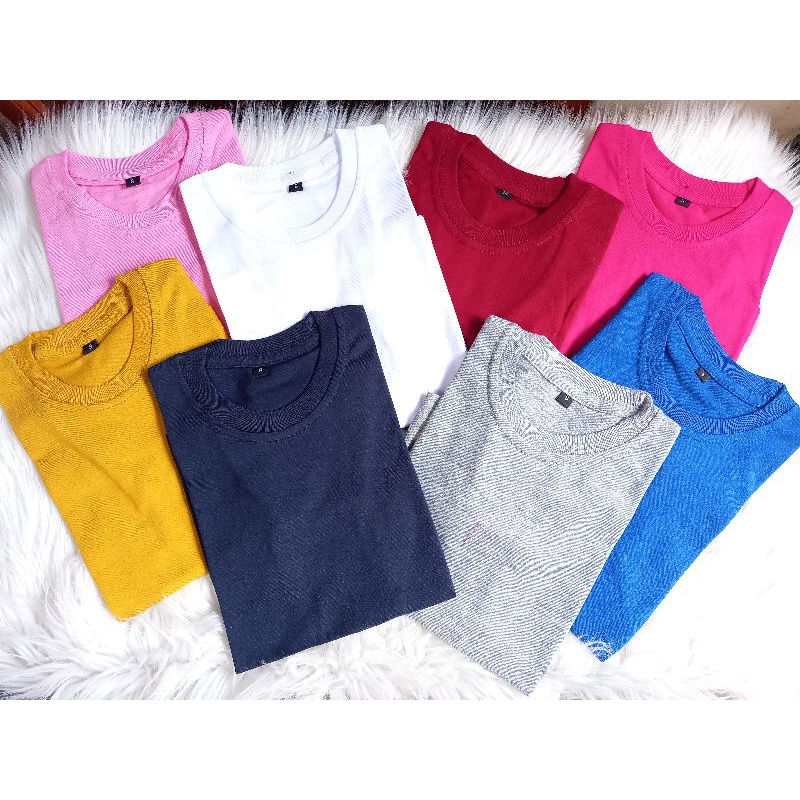 KAOS POLOS ANAK/KAOS OBLONG ANAK UNISEX LENGAN PENDEK 1-8th