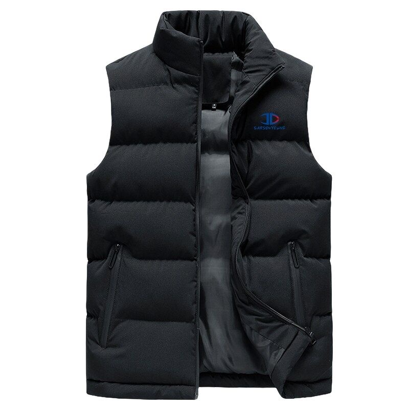 Jaket Pria Rompi Tanpa Lengan Mantel Ramping