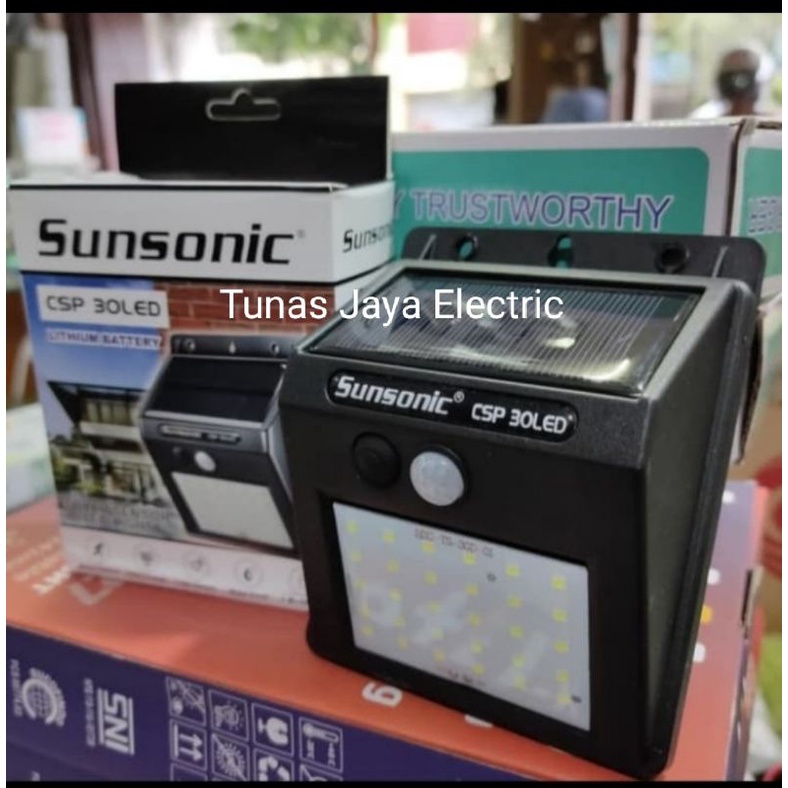 SUNSONIC Lampu Dinding / Taman Solar Cell dengan Sensor Gerak (Waterproof)