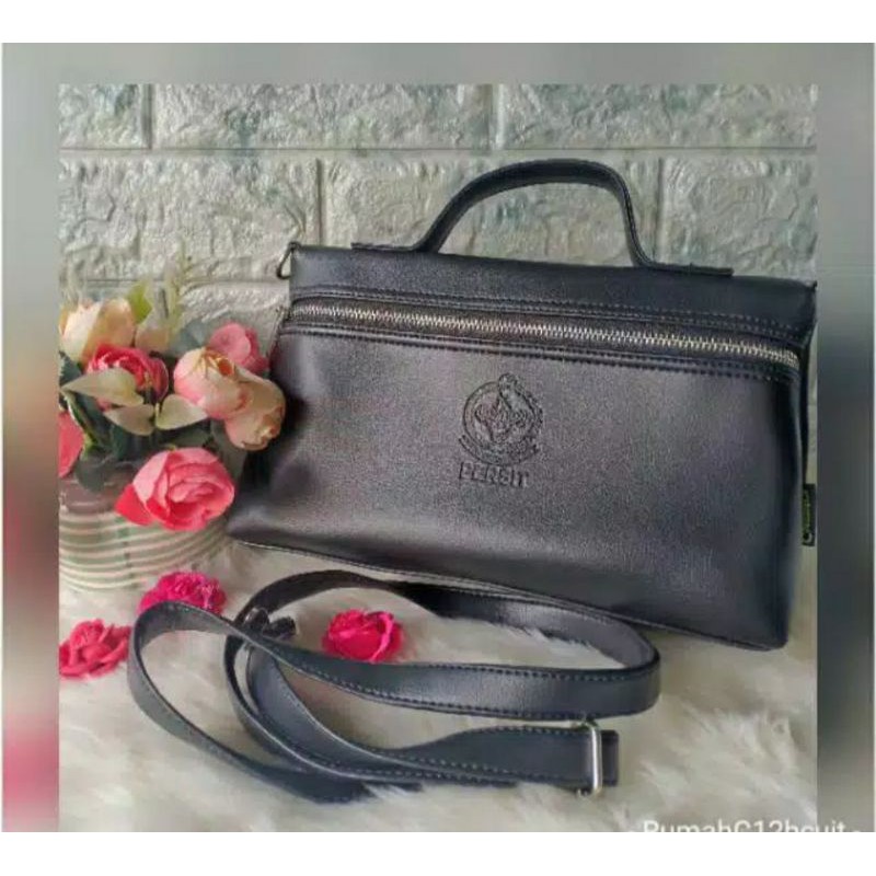 tas selempang clutch persit hitam
