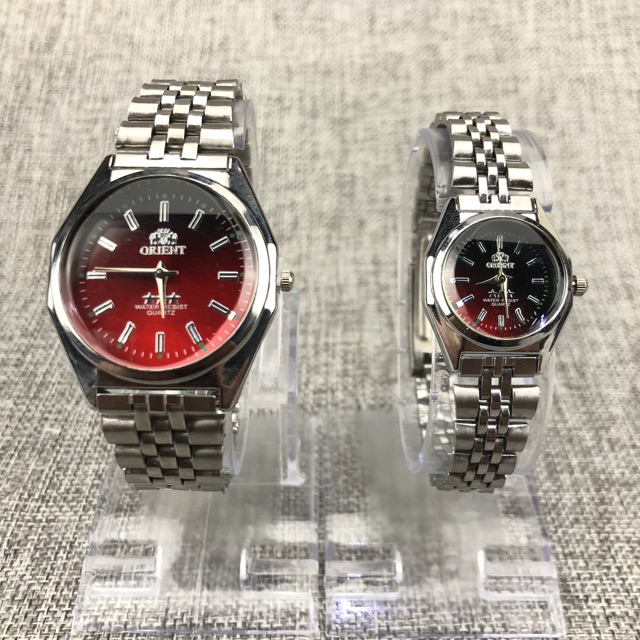 ［Ready Stock］Jam tangan rantai couple 5warna ready rantai pria wanita jam tangan warna s1021