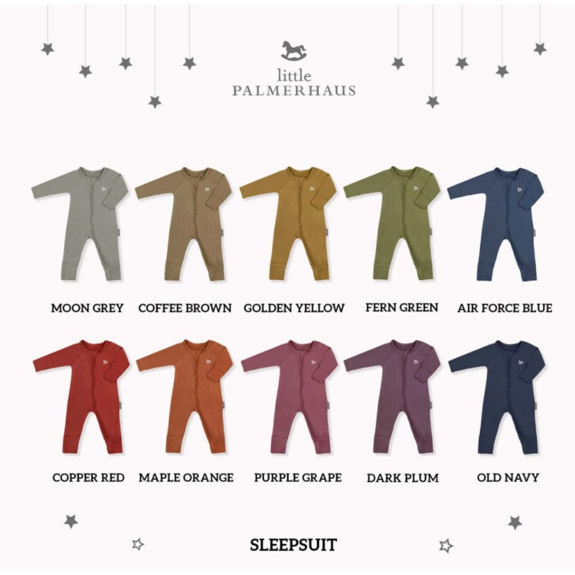 Little Palmerhaus Sleepsuit 3M - 12M Sleepwear Jumpsuit Panjang CBKS