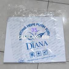 Kresek Putih | kantong Kresek Putih susu - Plastik putih susu Uk 17, 24, 28, 35, 40