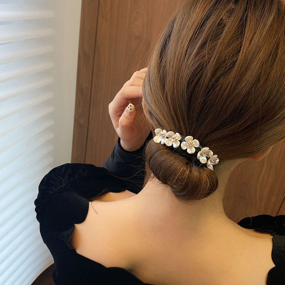 MARKETBIX Ikat Jepitan Rambut Sanggul Hair Bun Tie Kawat Jepit RambuT Korea Fashion Klip Aksesoris Cewek Fashion Korea