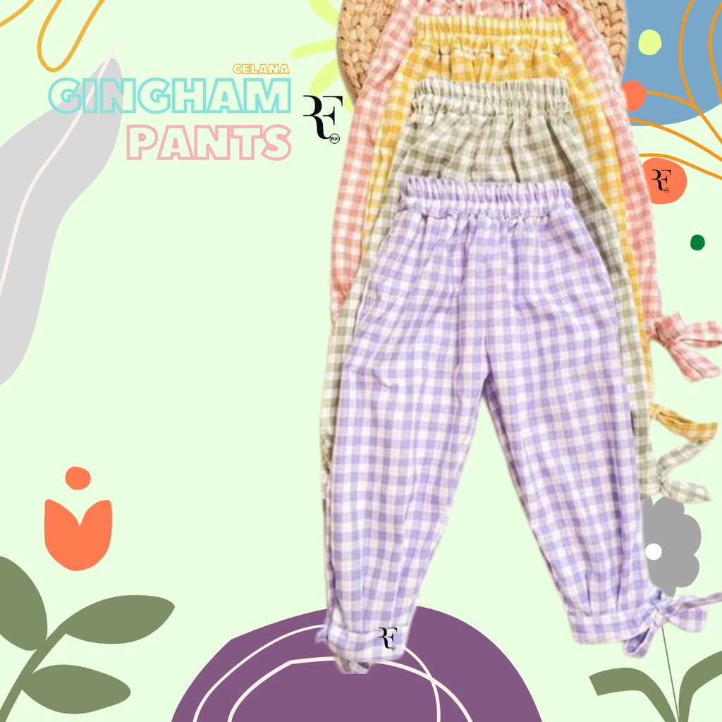 CELANA ANAK PEREMPUAN PANTS KOTAK PITA 1-7TH PROMO !!!