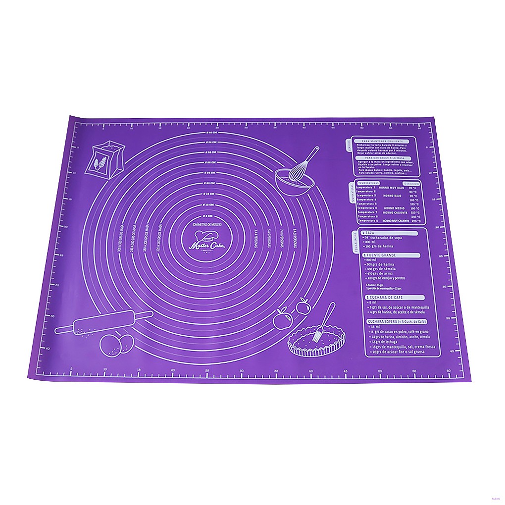 [READY STOCK] Non-stick Dough Rolling Mat Baking Silicone Pad Cupcake Dessert Fondant Kneading Mat Baking Tool