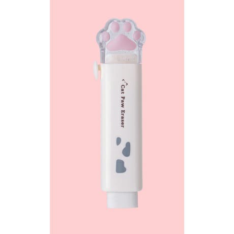 Penghapus Mekanik Anak Perempuan Sekolah Push Pull Cat Paw Lucu Aesthetic Cute Eraser Stationery
