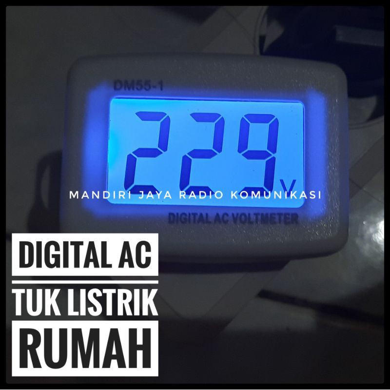 Digital Volt Meter Listrik AC buat di colokan listrik