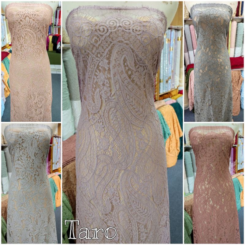 BAKAL Kebaya Semi Prancis Cornelly Bahan Katun Lembut Brokat Wisuda Brukat Pesta Murah Isi2.5mx1.5m