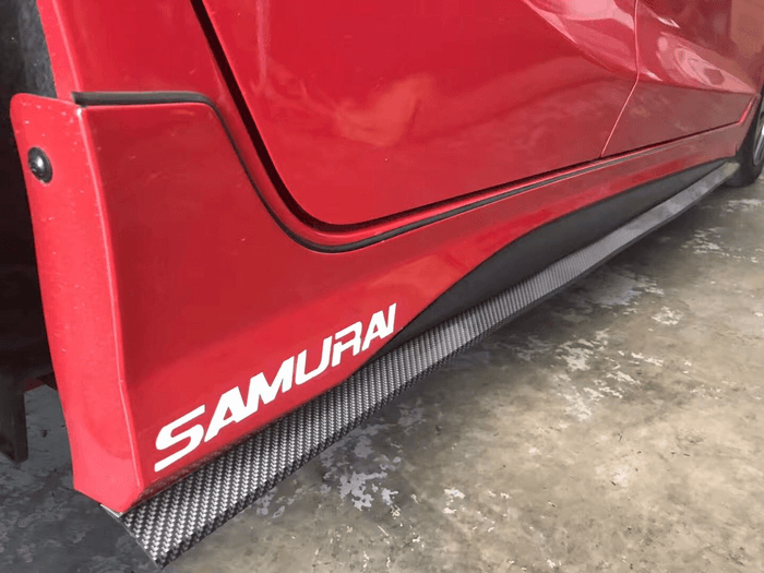 Lips Bumper Pelindung Bemper Mobil Lips Samurai Carbon Multideflector Jazz Yaris Ayla Agya Swift Civ