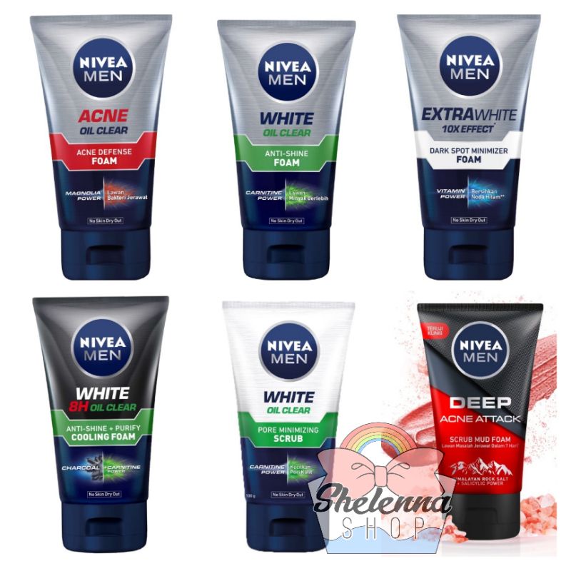 NIVEA MEN Personal Care Men Extra Facial Foam 100ml Sabun cuci muka pria