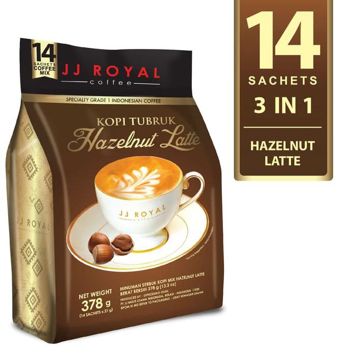 

Mmind646- Jj Royal Kopi Tubruk Hazelnut Latte Bulk Bag 14 Sachets 968A