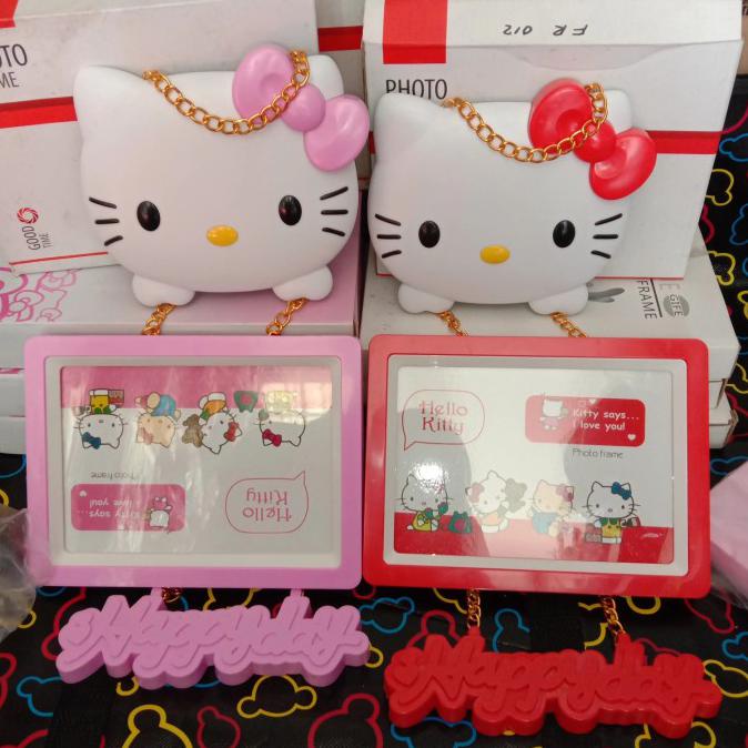 Jual Bingkai Foto /Frame Gantung /Hello Kitty - Merah