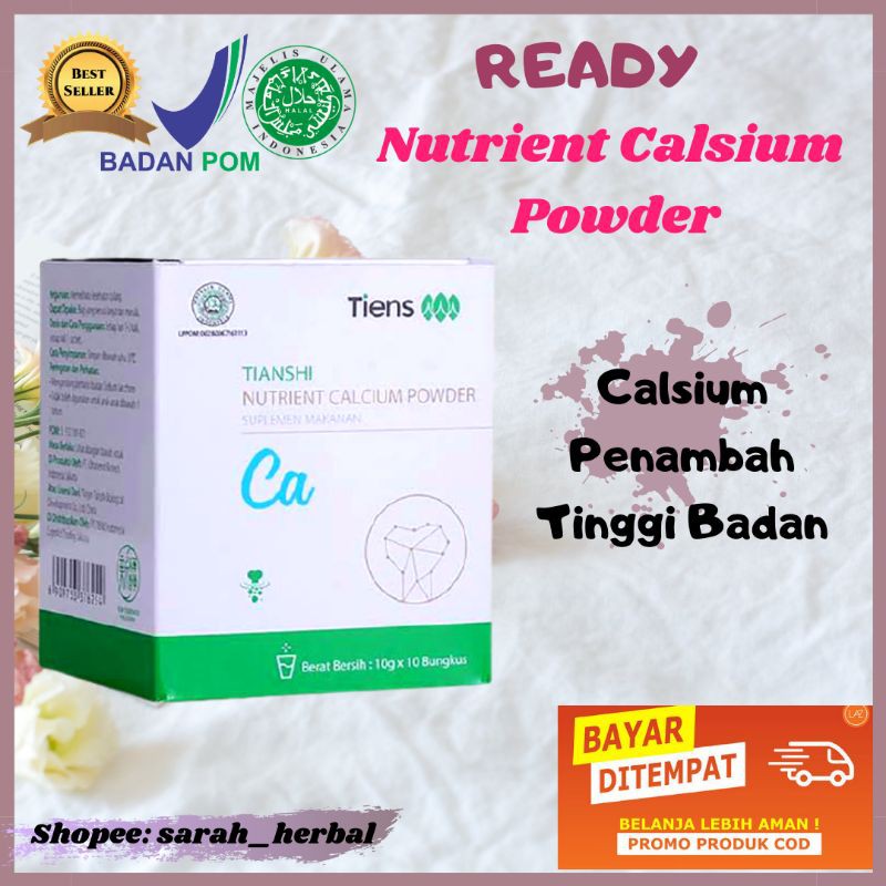 [ TERLARIS ] KALSIUM TIENS | PENINGGI BADAN | PENAMBAH TINGGI | PENINGGI TERBAIK 100% ORIGINAL TIENS