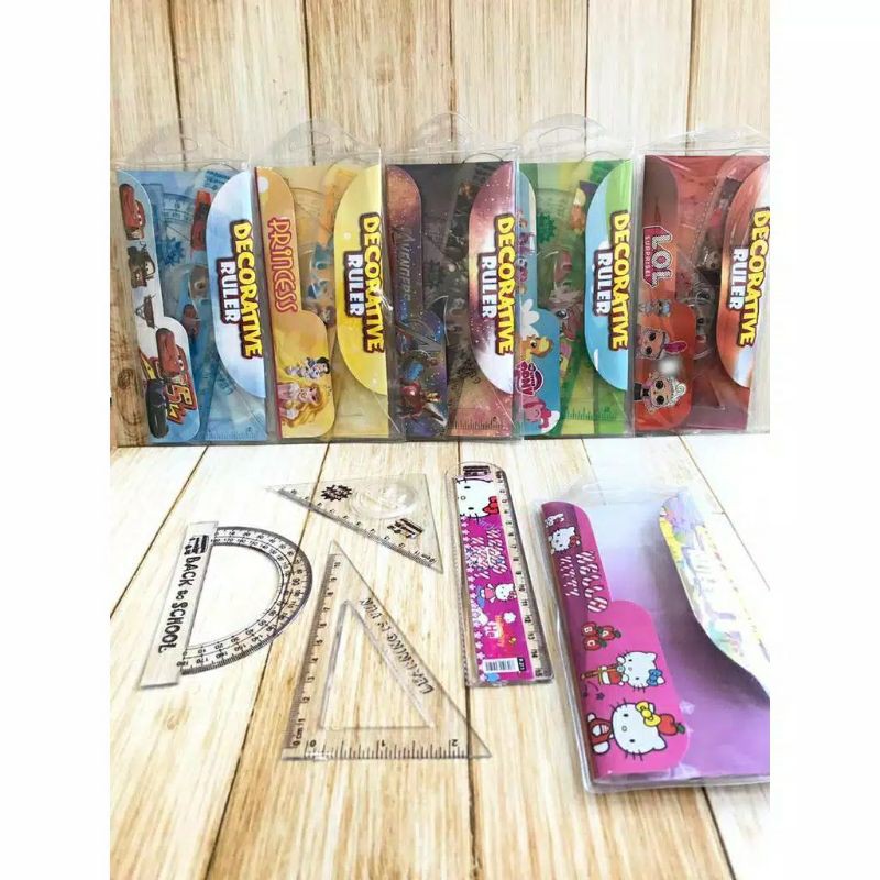 

Penggaris Set Fancy isi 4 pcs