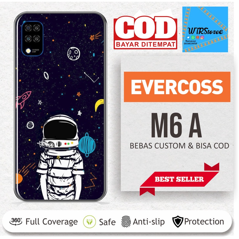 (BELI 1 DAPAT 2) GARSKIN STICKER CASE EVERCOSS M6A ASTRONOT BISA CUSTOM - 1AB42