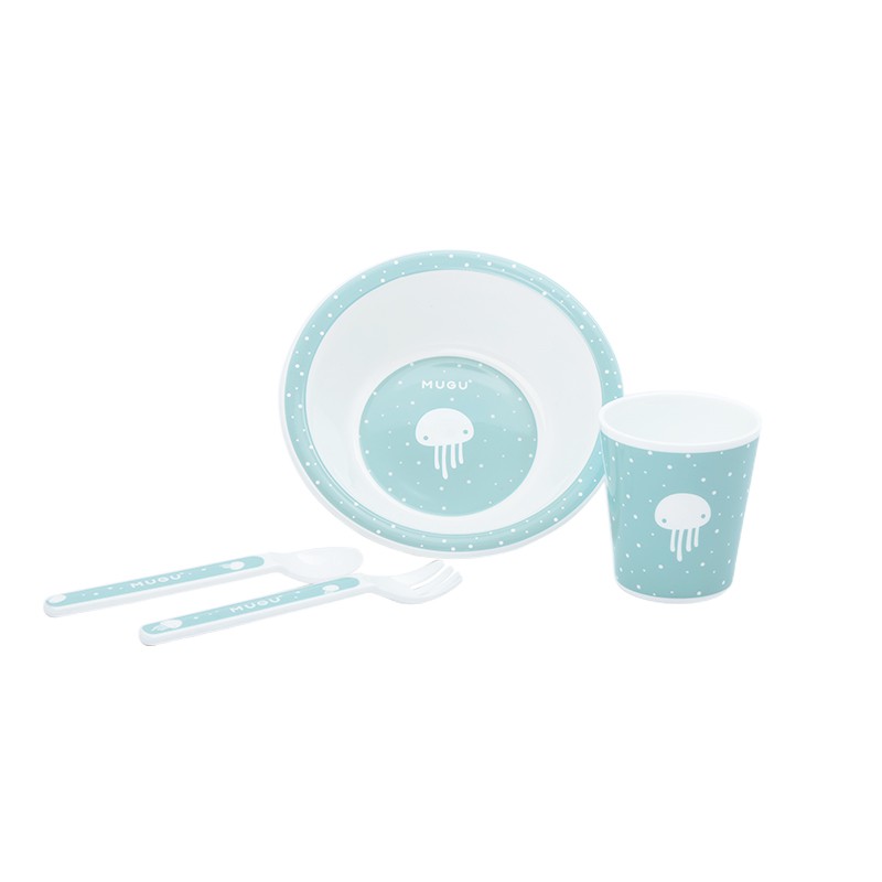 [MUGU] Kids Dinnerware Set (4-Piece)