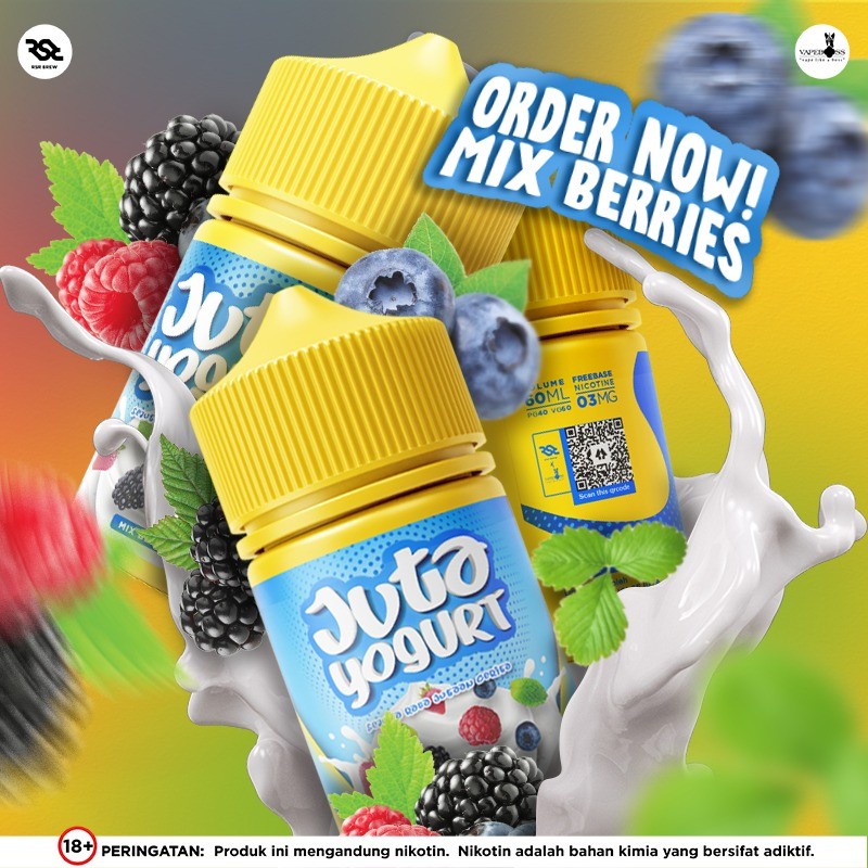 LIQUID JUTA - LIQUID JUTA YOGURT MIX BERRIES 60ML