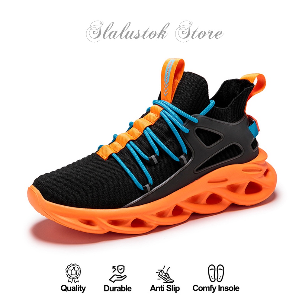 Sepatu Sneaker Pria Import - Sneaker Kets WOLF AMB-04 Running Shoes - Sepatu Pria Kasual Santai