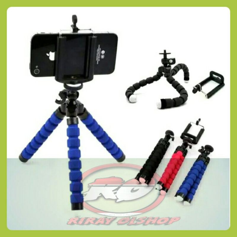 Tripod handpone / Tripod Hp / Phone Holder Kamera / Tripot Spider mini Gurita