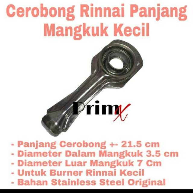 Jual Cerobong Rinnai Panjang Mangkuk Kecil Cerobong Kompor Gas Rinnai