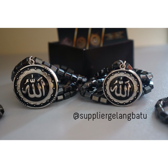 KALUNG lafaz Allah Siver Ginsamyong magn COUPLE al nabil azhikra mahar aksesoris craft bahan fashion