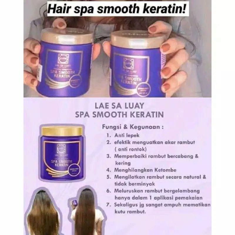 BISA COD LAE SA LUAY HAIR/LAE SA LUAY SPA SMOOTH KERATIN MASKER RAMBUT TERMURAH