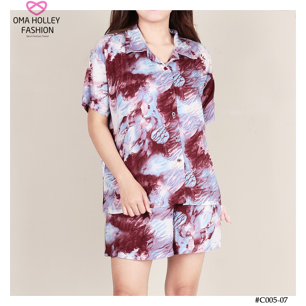 (COD) OH Fashion Piyama Motif Cantik One Set Import #C005 (part 2)