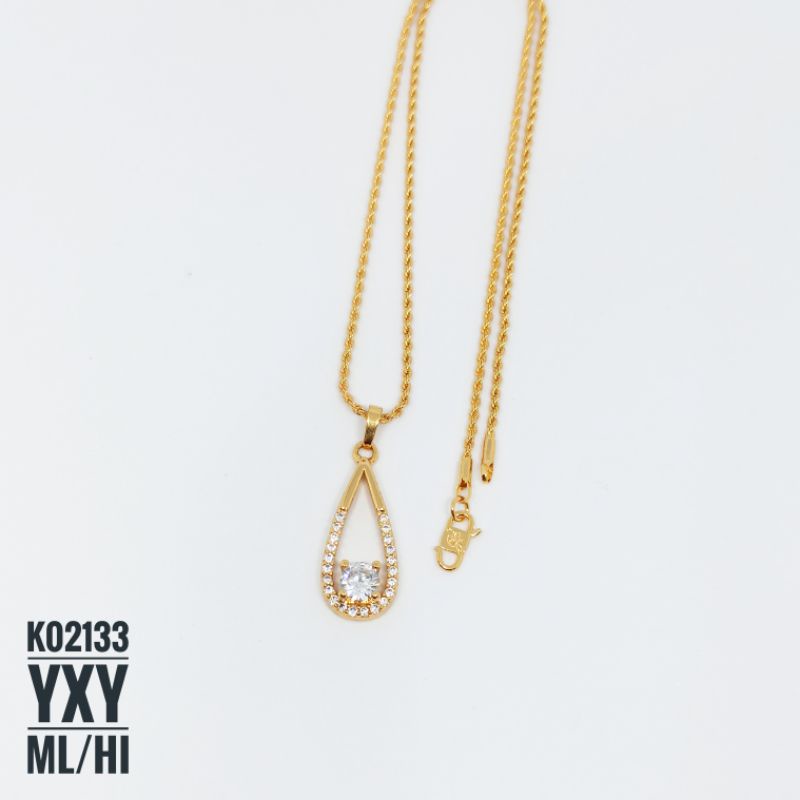 Kalung Yaxuya Oval Mewah Zircon K02133